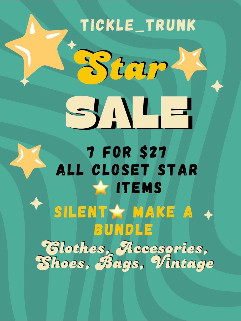 7 stars for $27⭐️ Make a Bundle ⭐️Like this post for all sales and auctions - Picture 1 of 2